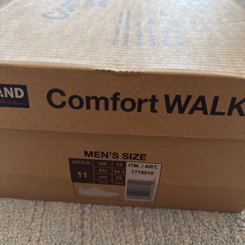 Kirkland Signature Men's Size 11 Comfort Walker Sneakers (White) - Picture 5 of 6